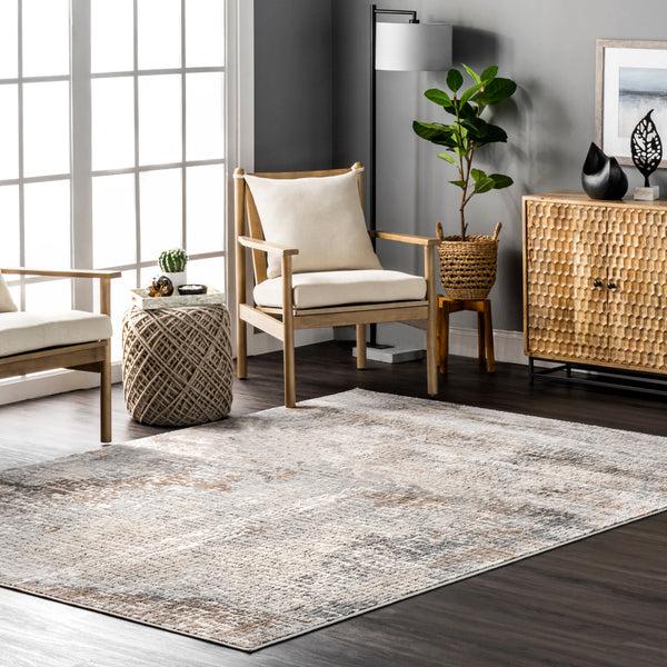 Nuloom Tara Contemporary Abstract Tile Area Rug Beige