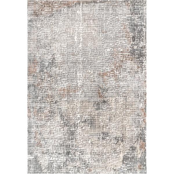 nuloom Tara Contemporary Abstract Tile Area Rug Beige