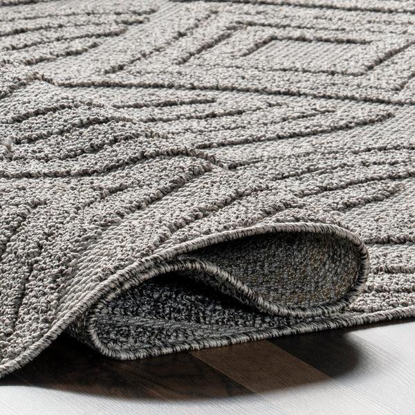 Nuloom Taryn Moroccan Diamond Indoor/Outdoor Area Rug Gray