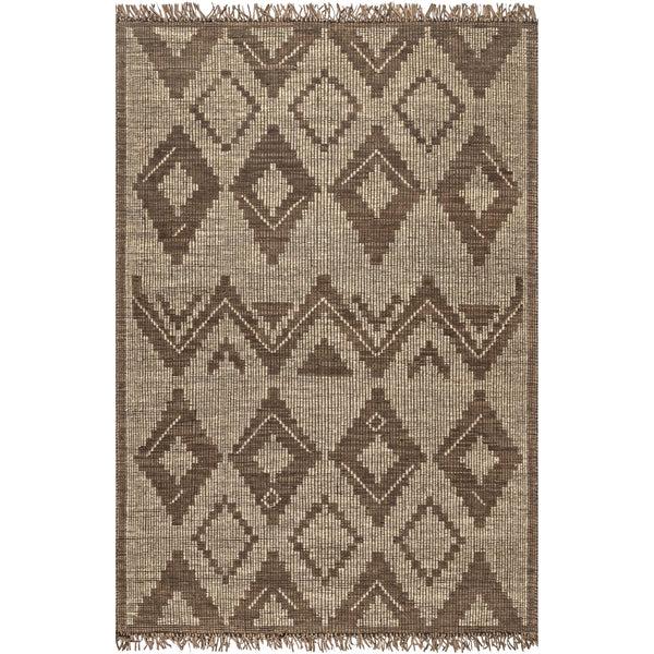 nuloom Tegan Bohemian Diamond Leather And Jute Area Rug Natural