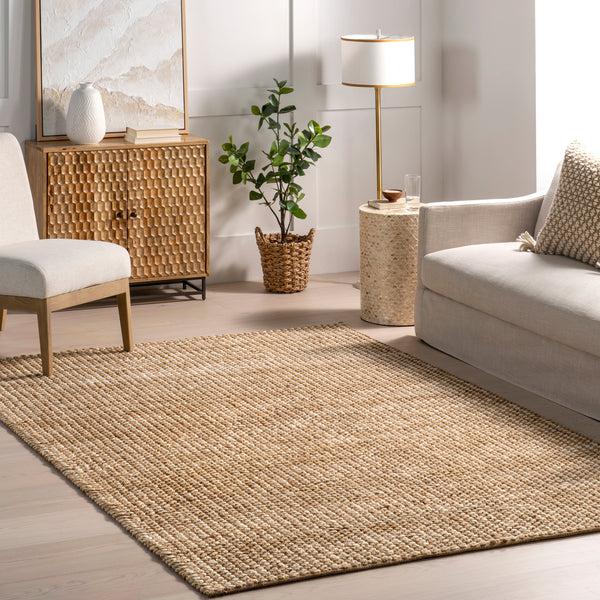 Nuloom Teresia Casual Handwoven Jute Area Rug Natural