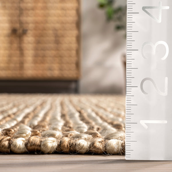 Nuloom Teresia Casual Handwoven Jute Area Rug Natural