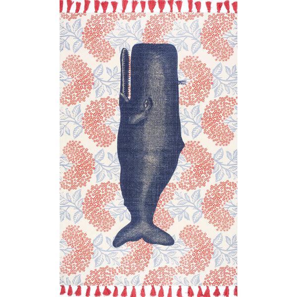 nuloom Thomas Paul Flatweave Cotton Whale Area Rug Multi