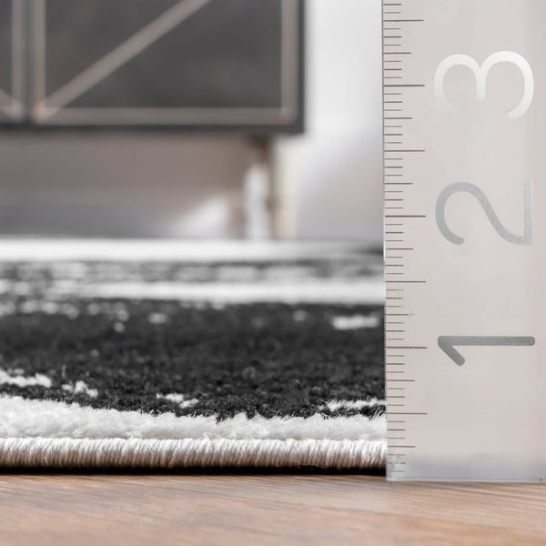 Nuloom Thomas Paul Power Loomed Serpent Area Rug Black & White