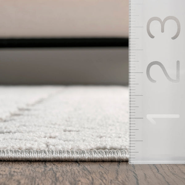 Nuloom Tina Textured Geometric Banded Area Rug Gray