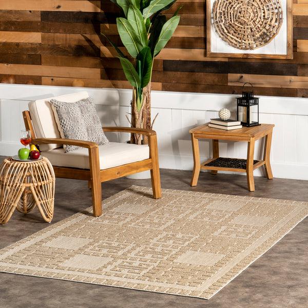 Nuloom Valorie Mediterranean Indoor/Outdoor Area Rug Beige