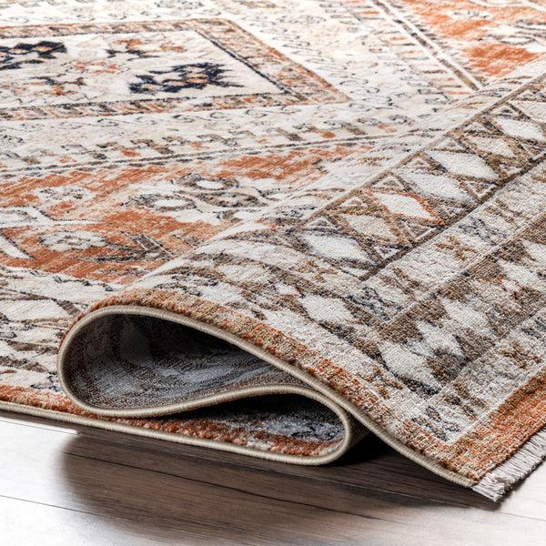 Nuloom Vanesa Transitional Medallion Fringe Area Rug Rust
