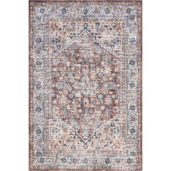 nuloom Varela Traditional Medallion Machine Washable Area Rug Blush