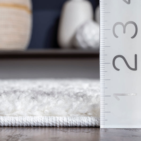 Nuloom Vasiliki Moroccan Tribal Tassel Area Rug Blue