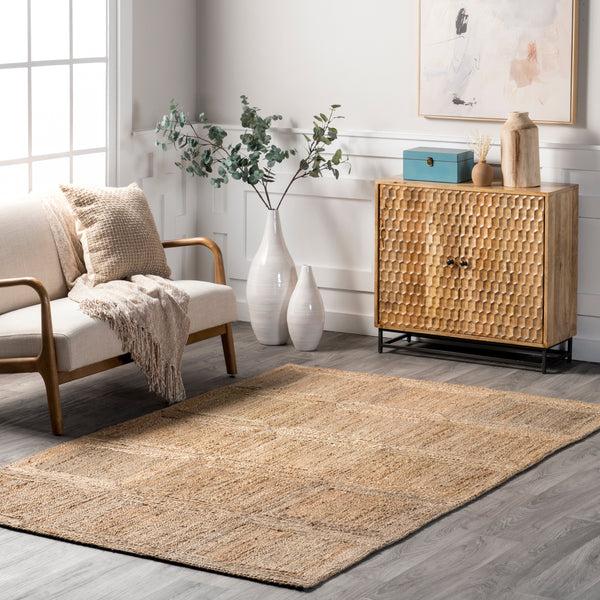 Nuloom Verena Casual Farmhouse Jute Area Rug Natural