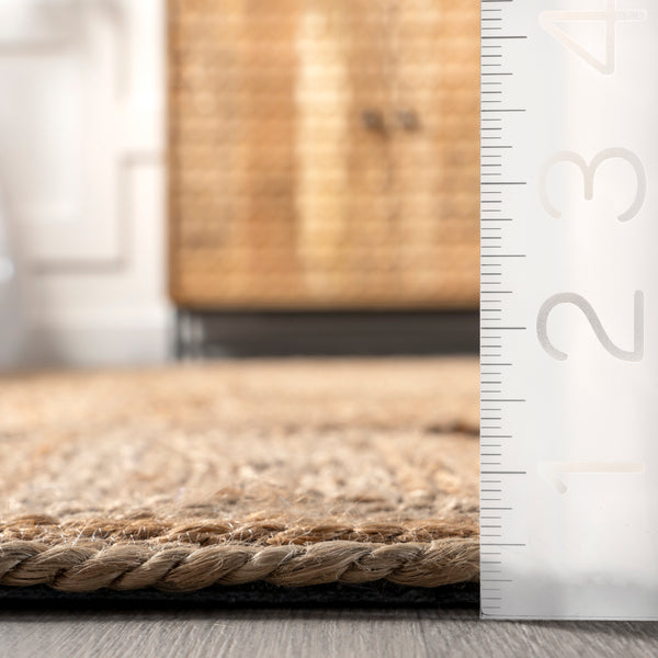 Nuloom Verena Casual Farmhouse Jute Area Rug Natural