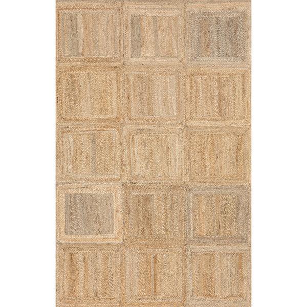 nuloom Verena Casual Farmhouse Jute Area Rug Natural