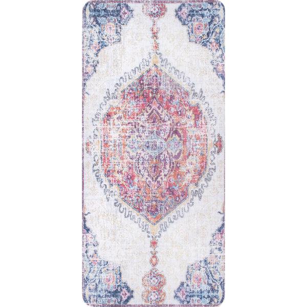 nuloom Vintage Medallion Anti Fatigue Kitchen Or Laundry Room Comfort Mat Rust