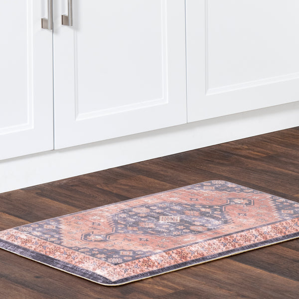Nuloom Vintage Persian Kitchen Or Laundry Comfort Mat Blue