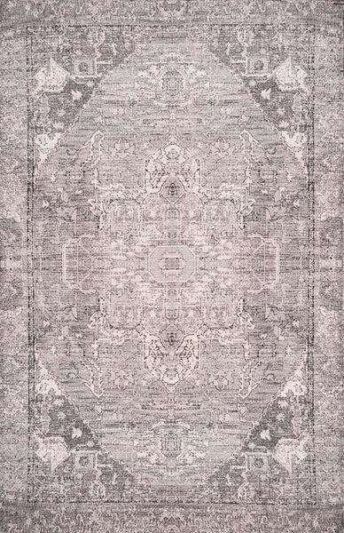 nuloom Vintage Siler Medallion Printed Area Rug Grey