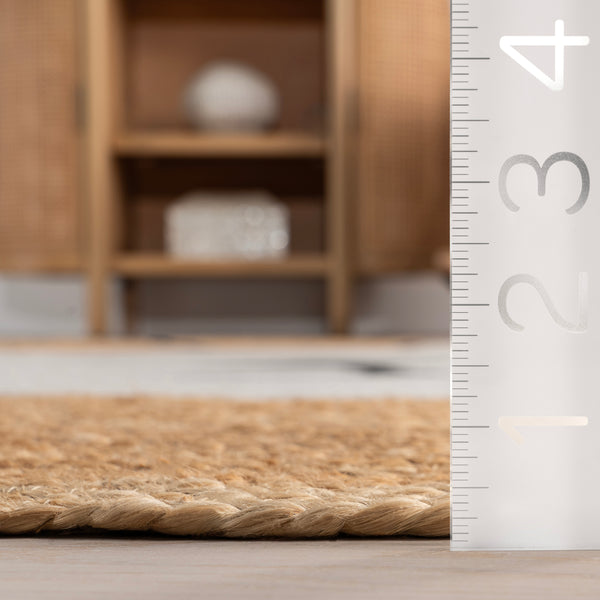 Nuloom Waverly Lion Handwoven Kids Jute Area Rug Natural