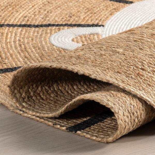 Nuloom Waverly Lion Handwoven Kids Jute Area Rug Natural