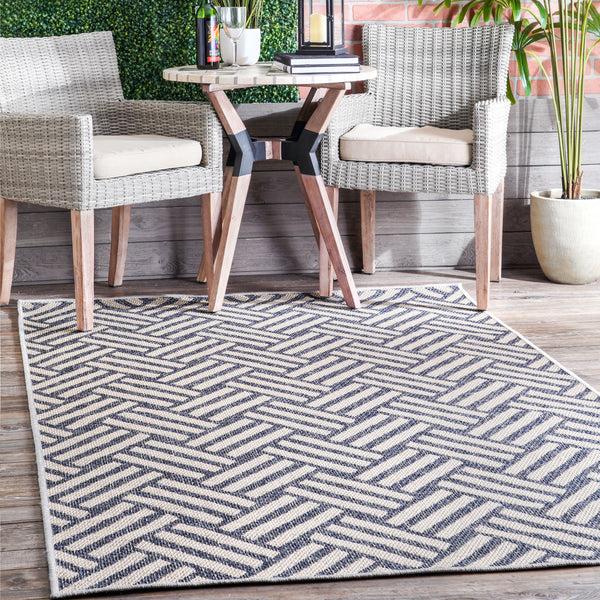 Nuloom Wynter Homely Herringbone Indoor/Outdoor Area Rug Grey