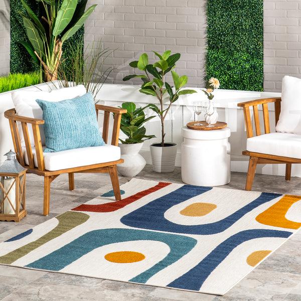 Nuloom Yolande Abstract Indoor/Outdoor Area Rug Multicolor