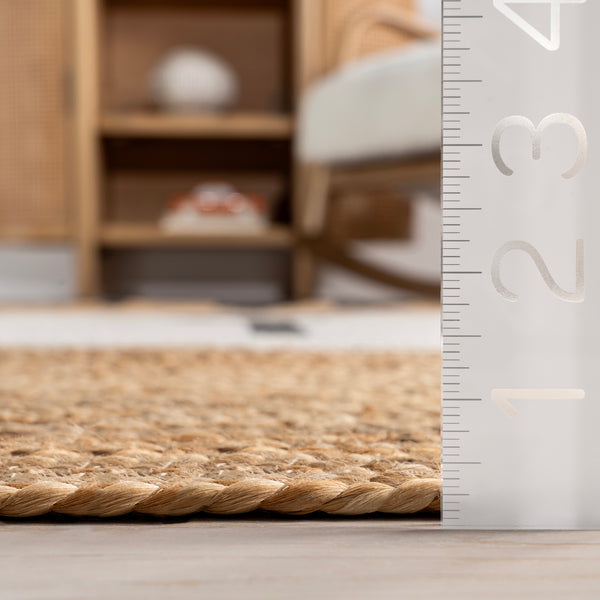 Nuloom Zaylee Tiger Handwoven Kids Jute Area Rug Natural