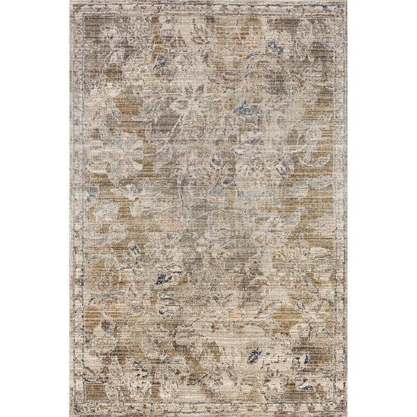 nuloom Zenni Vintage Floral Indoor/Outdoor Machine Washable Area Rug Beige