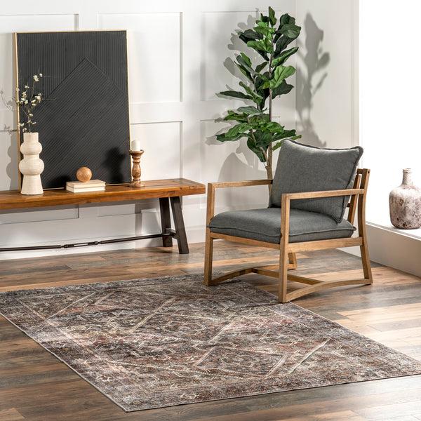 Nuloom Zofia Vintage Persian Machine Washable Area Rug Multicolor