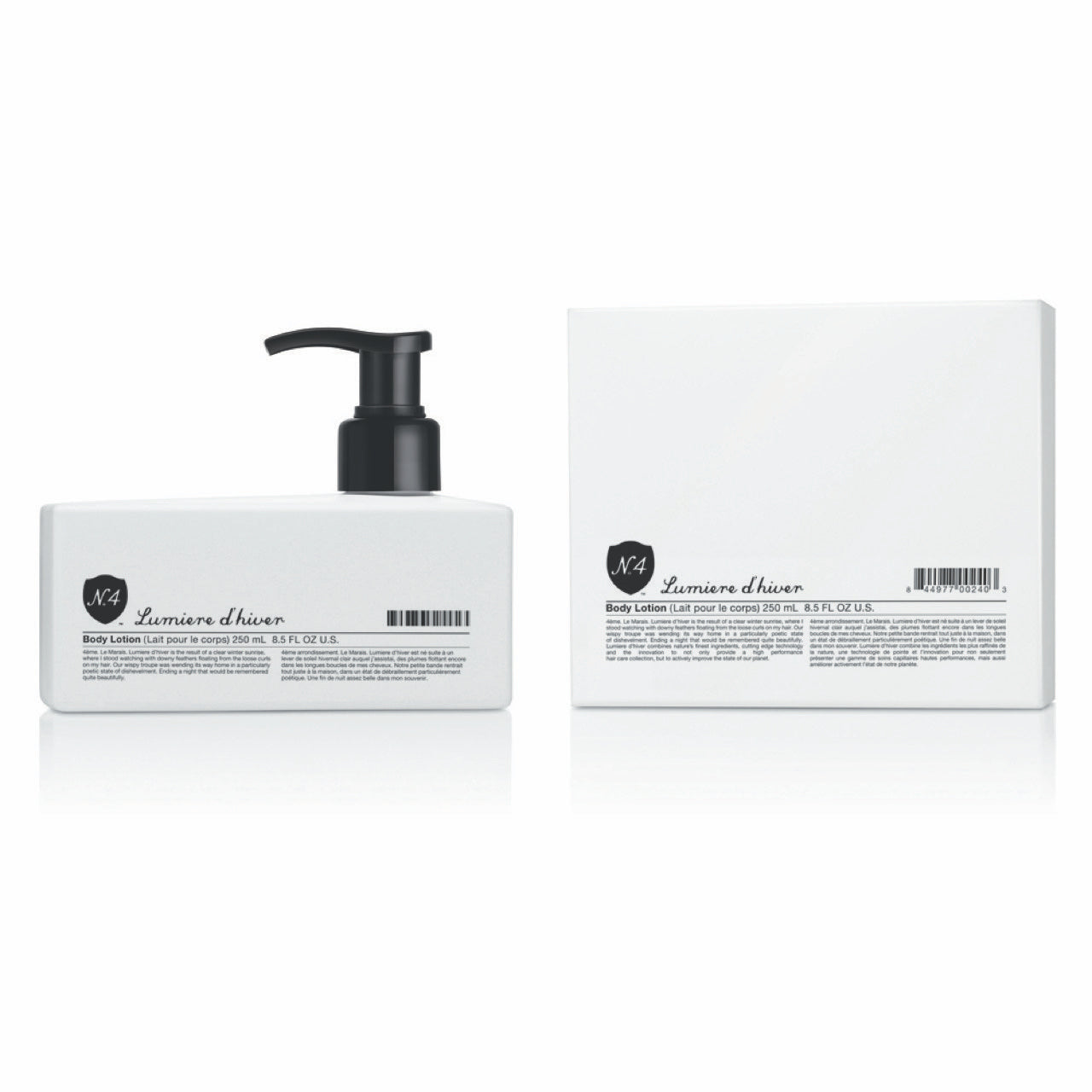 number 4 haircare Lumiere d’hiver Essential Body Lotion