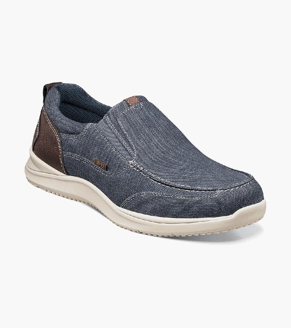 nunn bush Conway  Canvas Moc Toe Slip On