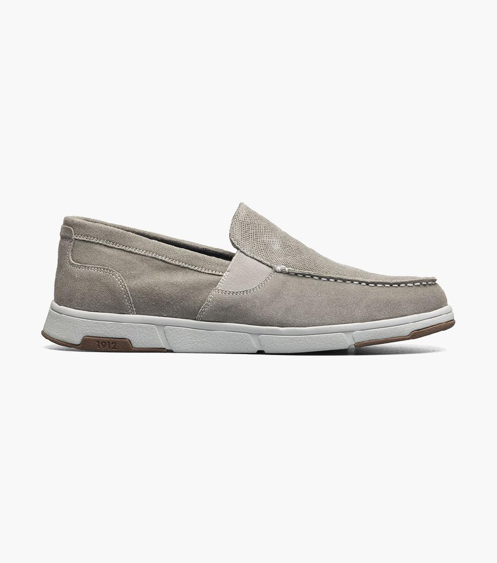 Nunn Bush Luca Suede Moc Toe Venetian Slip On