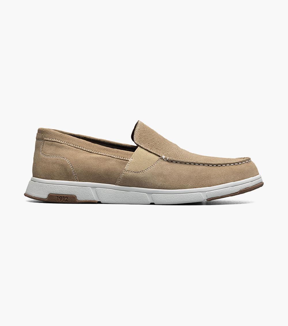 Nunn Bush Luca Suede Moc Toe Venetian Slip On