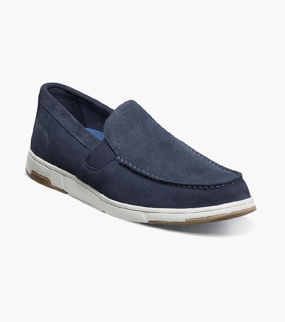 nunn bush Luca  Suede Moc Toe Venetian Slip On