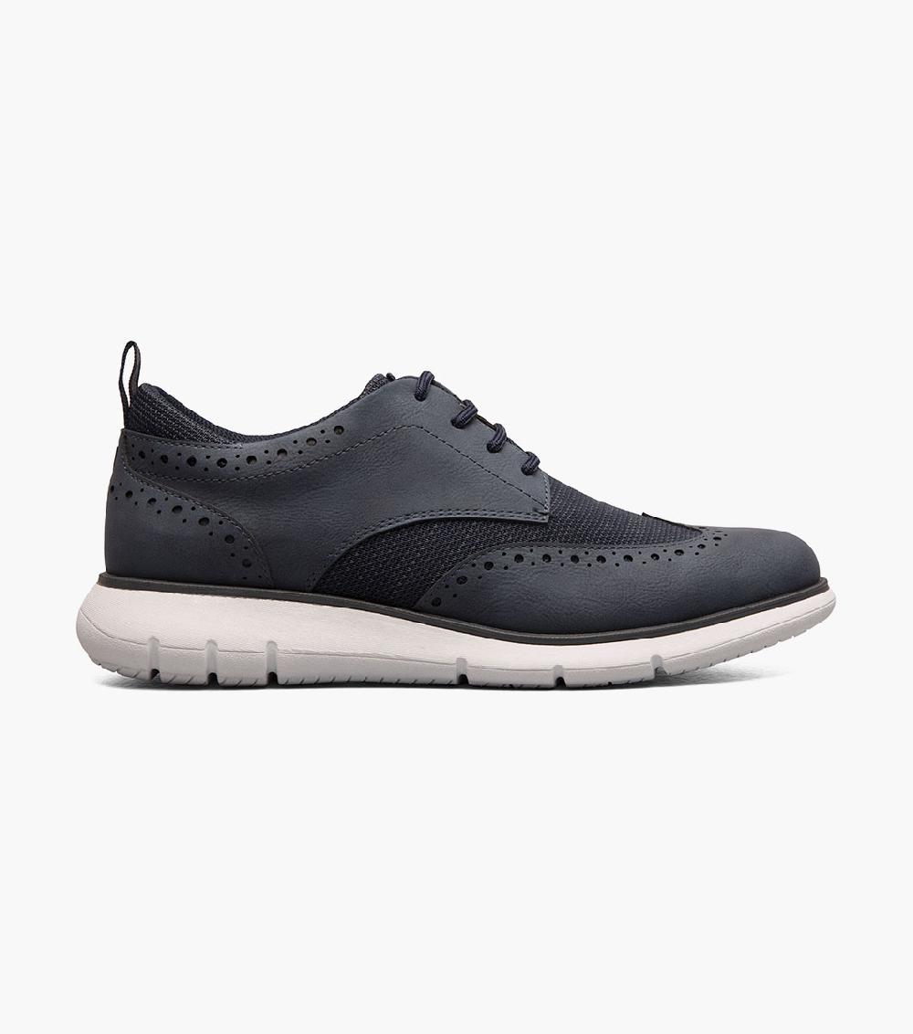 Nunn Bush Stance  Knit Wingtip Oxford