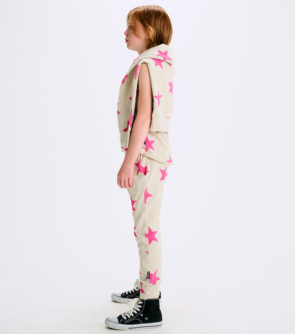 Nununu Light Star Baggy Pants Smokey Natural/hot Pink