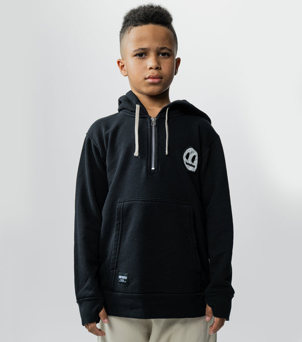Nununu 1/2 Zip Hoodie Black