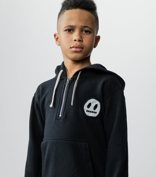 Nununu 1/2 Zip Hoodie Black