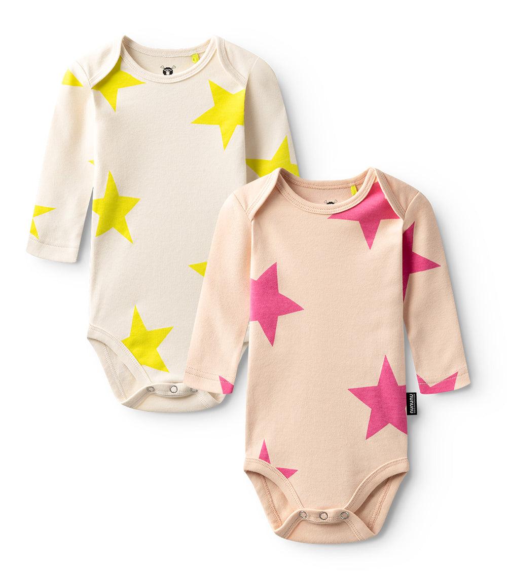 nununu 2-pack star onesie