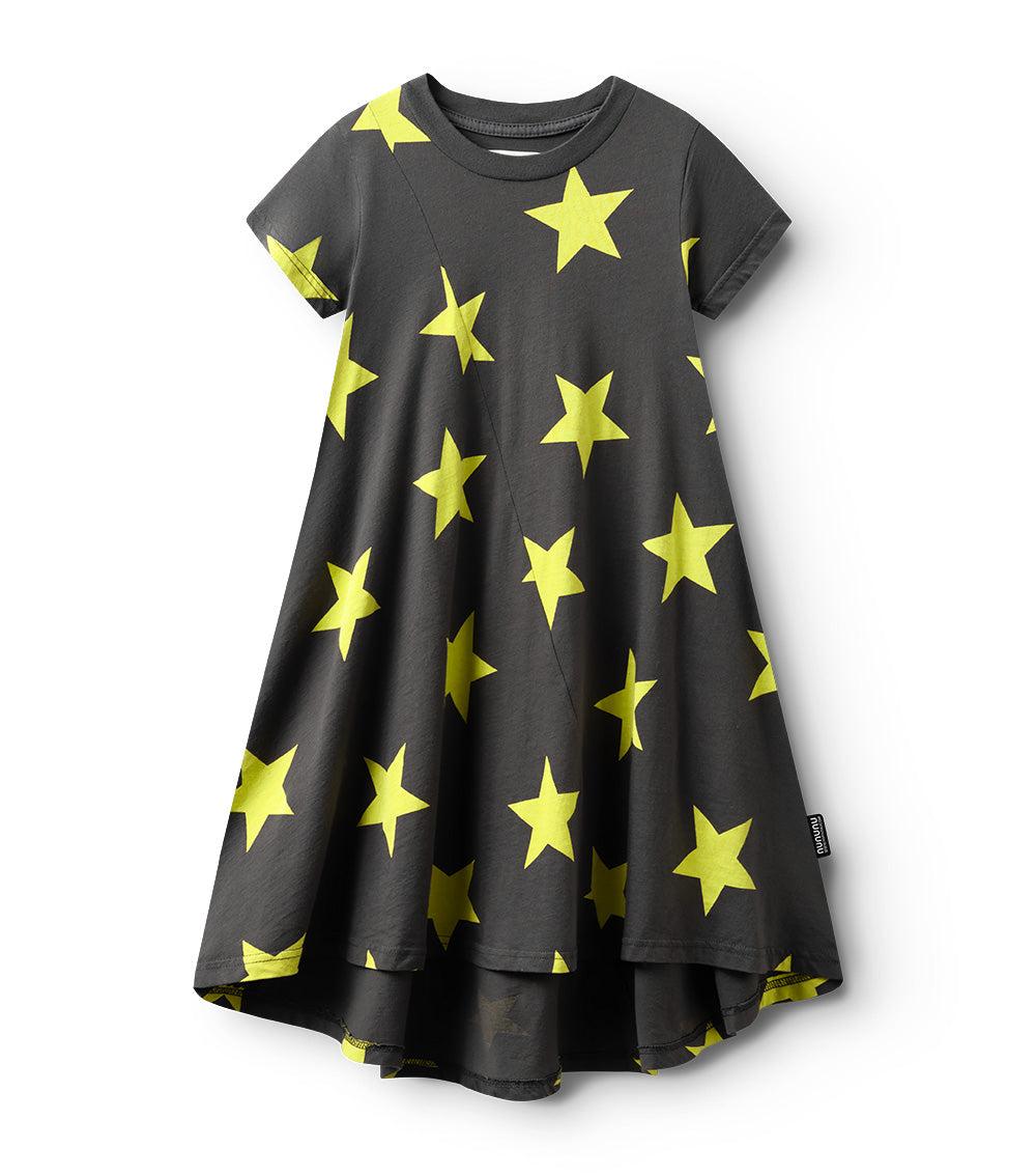 nununu 360 star dress graphite/hot lime
