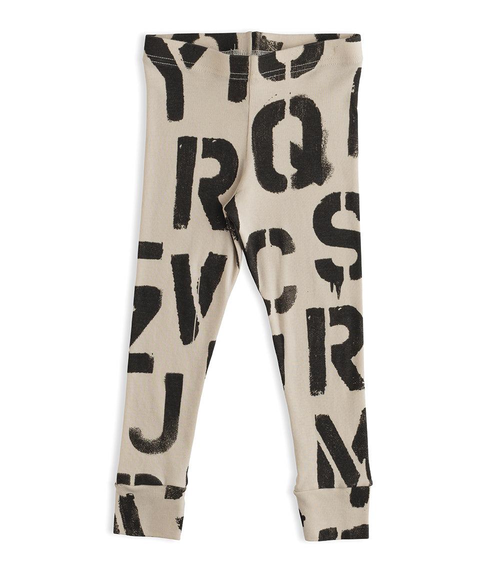nununu abc leggings natural