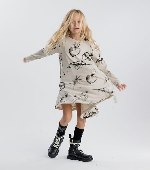 Nununu All Inked 360 Dress Smokey Natural