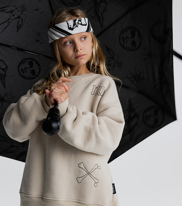 Nununu All Inked Heavy Sweatshirt Smokey Natural