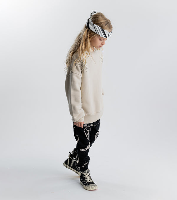 Nununu All Inked Heavy Sweatshirt Smokey Natural