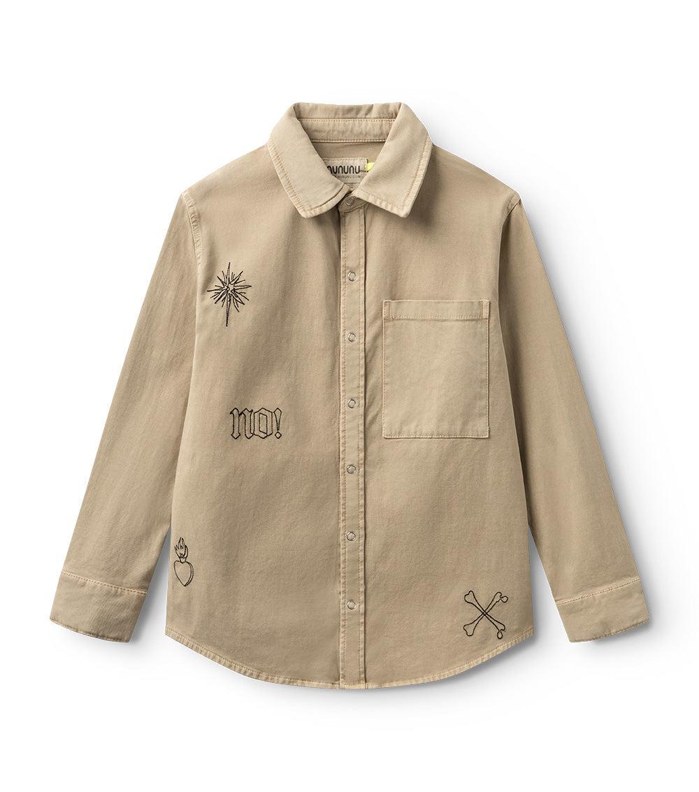 nununu all inked snap shirt