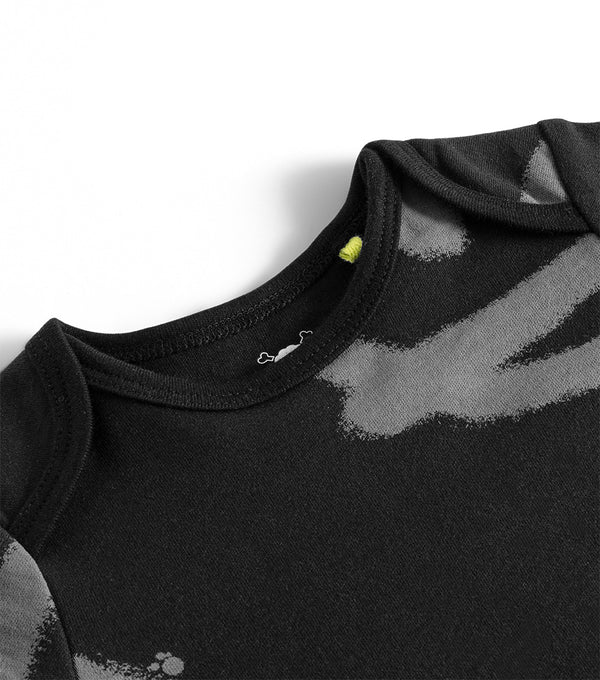 Nununu All Over Footed Smiles Set Black