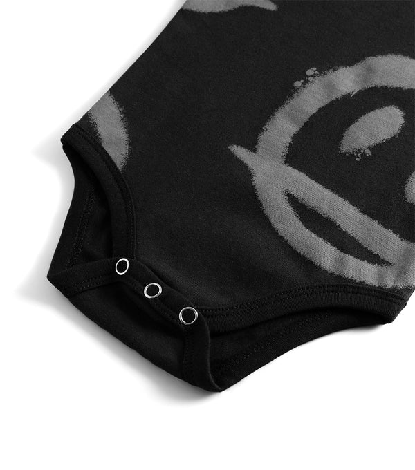 Nununu All Over Footed Smiles Set Black