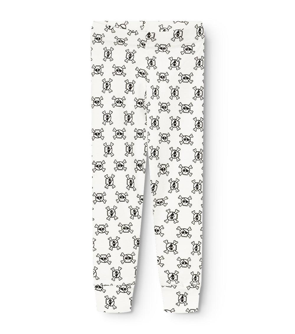 nununu all over skull leggings white