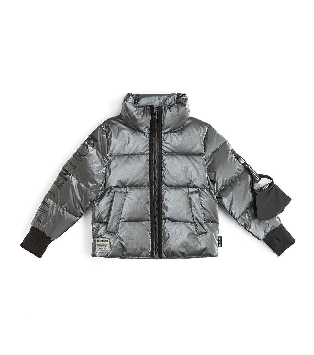 nununu attention fluffy down jacket