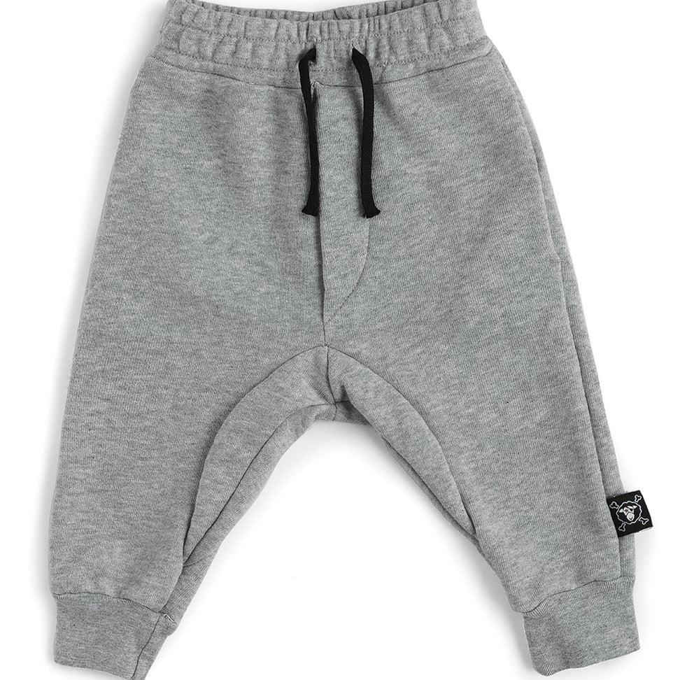 nununu baby sweatpants heather grey