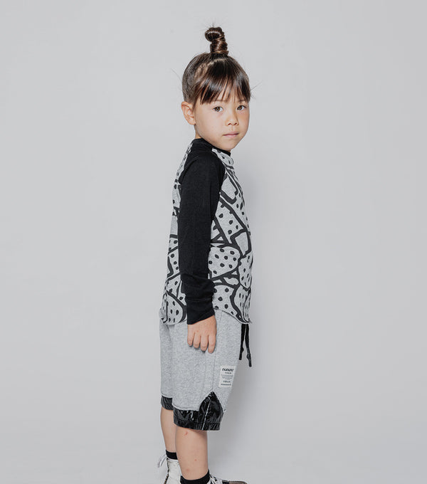 Nununu Bandaid Baseball Shirt Heather Grey