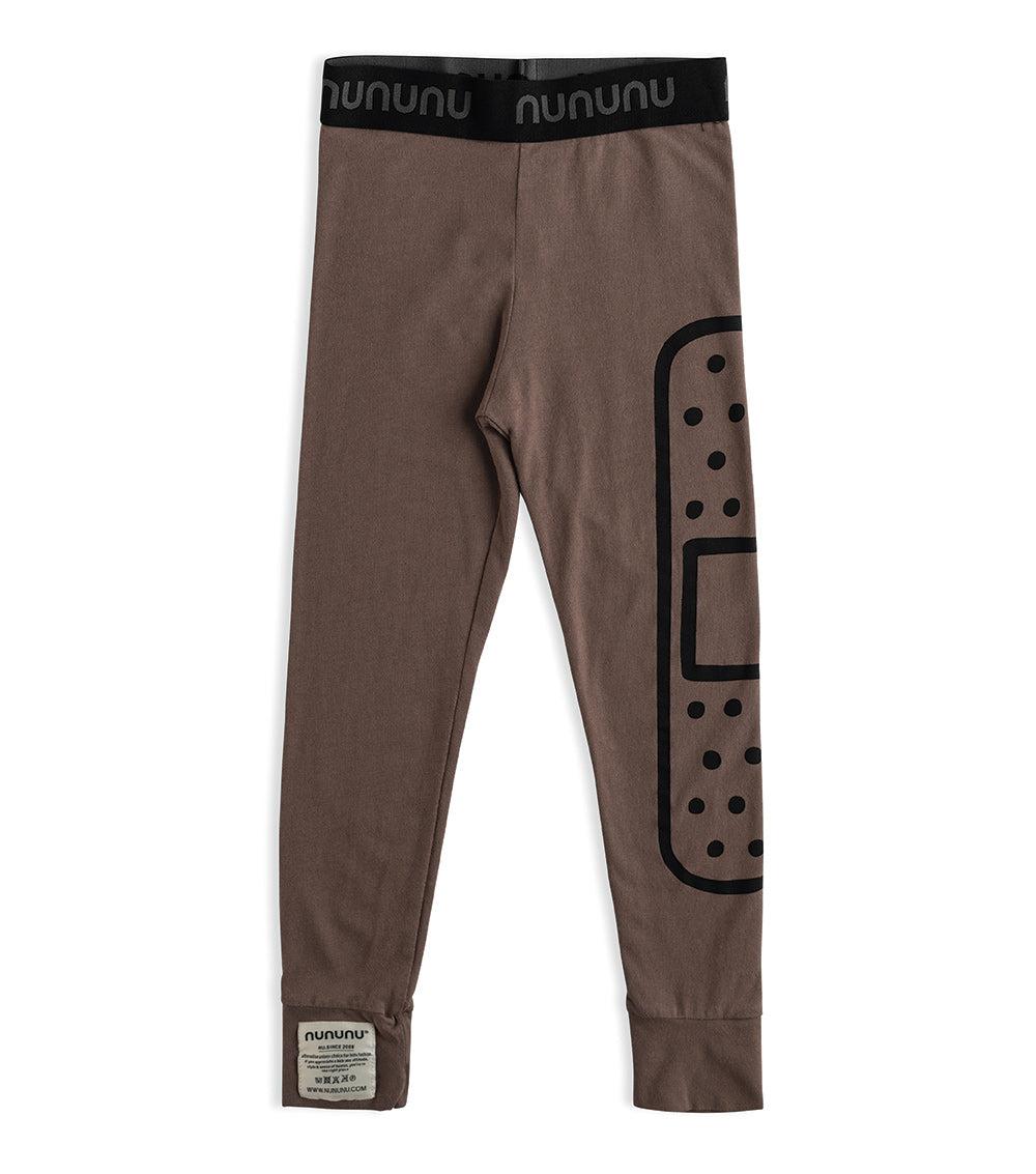 nununu bandaid leggings brown