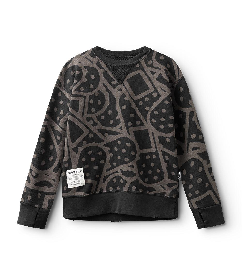 nununu bandaid sweatshirt black